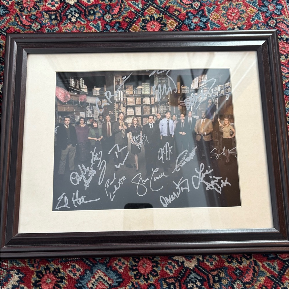 The Office cast print photo with cast signatures